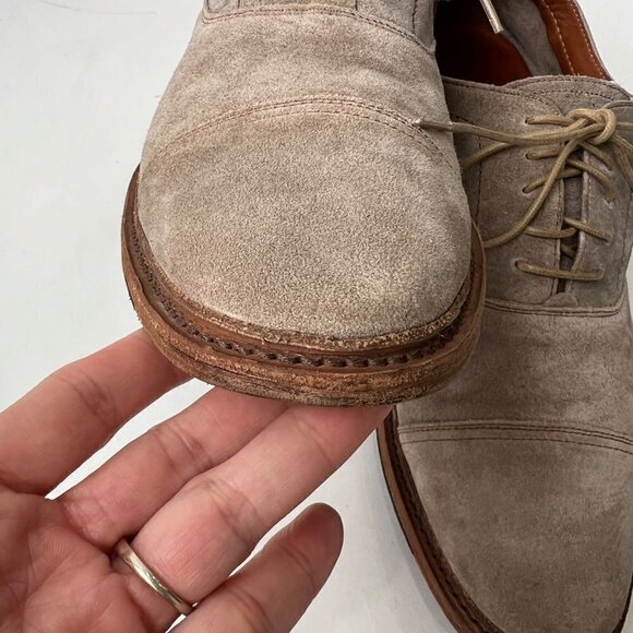 ❤️ Frye Paul Bal Oxford in Suede leather, Tan, Size 10.5 D - Picture 4 of 13